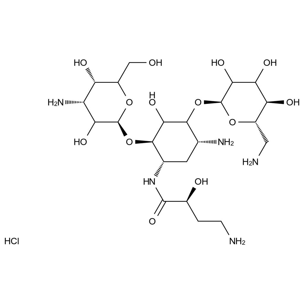 CATO_阿米卡星EP杂质G ·X盐酸盐_50896-99-6(Free Base)_95%
