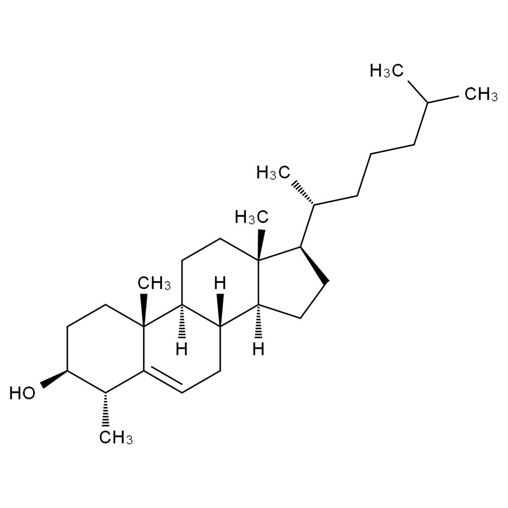 CATO_4α-甲基-胆甾-5-en-3β-醇_15073-00-4_97%