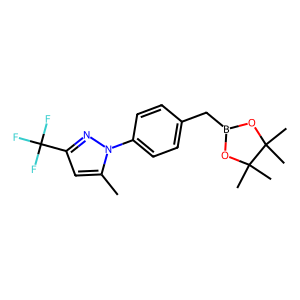 5-甲基-1-(4-((4,4,5,5-四甲基-1,3,2-二氧杂硼烷-2-基)甲基)苯基)-3-(三氟甲基)-1H-吡唑