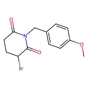 3-溴-1-[(4-甲氧基苯基)甲基]哌啶-2,6-二酮