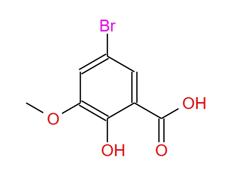 5-溴-2-羟基-3-甲氧基苯甲酸