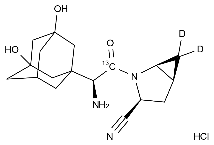 CATO_5-羟基沙格列汀-13C-d2盐酸盐__97%