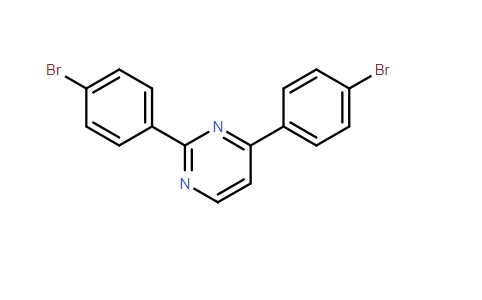 Pyrimidine, 2,4-bis(4-bromophenyl)-