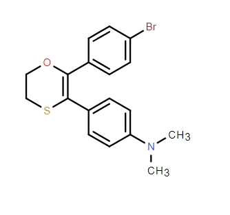 4-[2-(4-Bromophenyl)-5,6-dihydro-1,4-oxathiin-3-yl]-N,N-dimethylbenzenamine