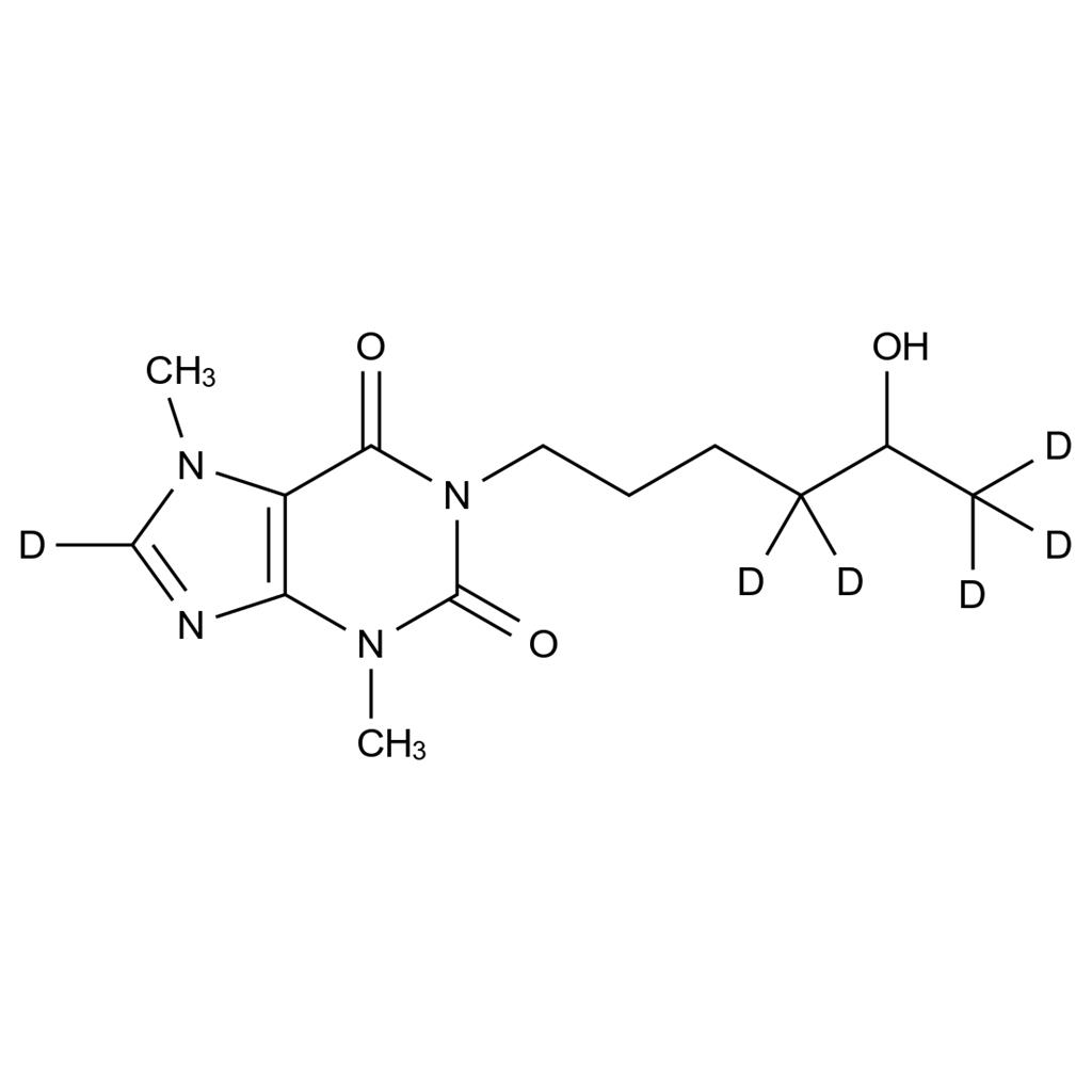 CATO_羟基己酮可可碱-d6（rac-利索茶碱-d6）_1185995-73-6_97%