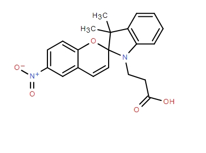 1-(BETA-羧基乙基)-3,3-二甲基-6'-硝基螺(吲哚啉- 2,2'-2H-苯并吡喃)