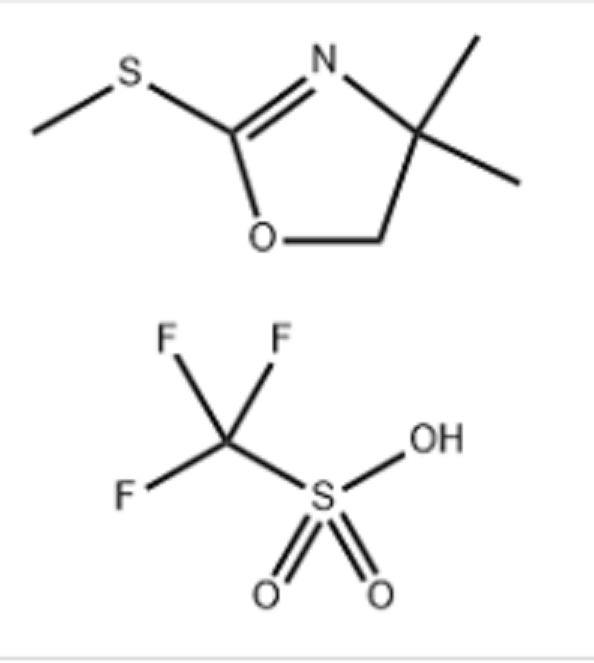 1,1,1-三氟-甲磺酸化合物与 4,5-二氢-4,4-二甲基-2-(甲硫基)恶唑 (1:1)