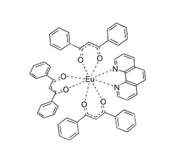 17904-83-5   三(1,3-二苯基-1,3-丙二酮)(1,10-菲咯啉)铕(III)    Tris(1,3-diphenyl-1,3-propanedionato)(1,10-phenanthroline)europium(III)