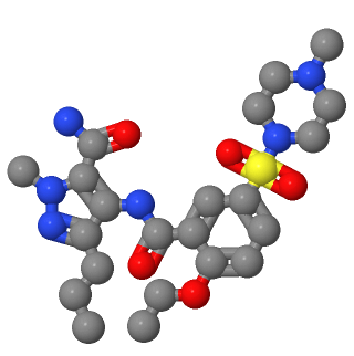 4-[2-乙氧基-5-(4-甲基-1-哌嗪基磺酰基)苯甲酰胺基]-1-甲基-3-丙基-1H-吡唑-5-甲酰胺；200575-15-1