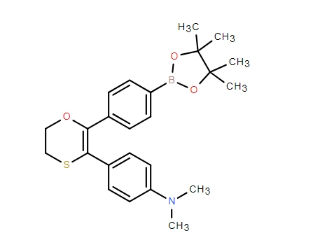 Benzenamine, 4-[5,6-dihydro-2-[4-(4,4,5,5-tetramethyl-1,3,2-dioxaborolan-2-yl)phenyl]-1,4-oxathiin-3-yl]-N,N-dimethyl-