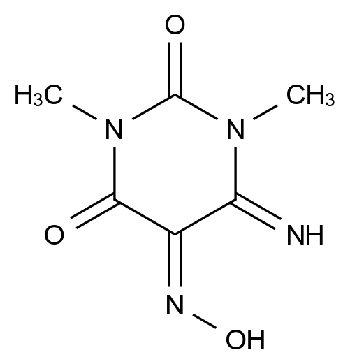 CATO_5-(羟基亚氨基)-6-亚氨基-1,3-二甲基二氢嘧啶-2,4(1H,3H)-二酮_58537-55-6_97%