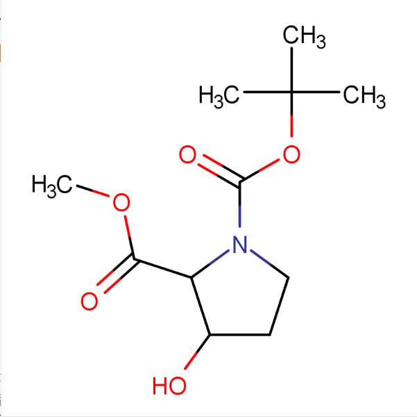 (2S,3R)-1-叔丁基 2-甲基 3-羟基吡咯烷-1,2-二羧酸酯