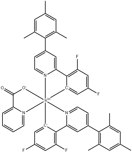 PHFIRPIC,二[2-(4,6-二氟苯基)-4-(2,4,6-三甲基苯基)吡啶-C2,N]吡啶甲酰