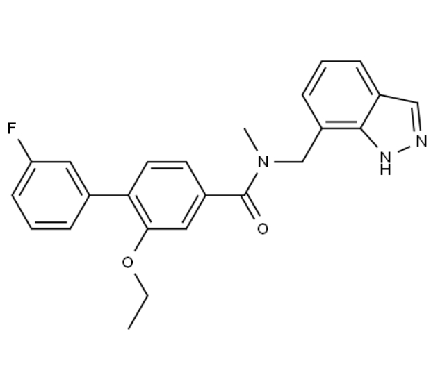 N-((1H-I吲唑-7-基)甲基)-2-乙氧基-3'-氟-N-甲基-[1,1'-联苯]-4-甲酰胺，可提供定制服务，按需分装！