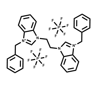 1,1'-（乙烷-1,2-二基）双（3-苄基-1H-苯并[d]咪唑-3-鎓）六氟磷酸盐（V）