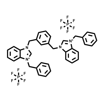 1,1'-（1,3-亚苯基双（亚甲基））双（3-苄基-1H-苯并[d]咪唑-3-鎓）六氟磷酸盐（V）