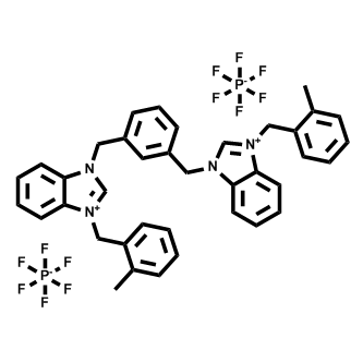 1,1'-（1,3-亚苯基双（亚甲基））双（3-（2-甲基苄基）-1H-苯并[d]咪唑-3-鎓）六氟磷酸盐（V）