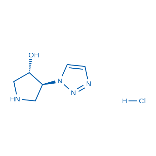 反式-4-(1H-1,2,3-三唑-1-基)吡咯烷-3-醇盐酸盐