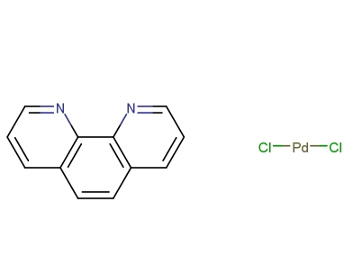 14783-10-9  二氯(1,10-菲咯啉)钯(II)  Dichloro(1,10-phenanthroline)palladium(II)