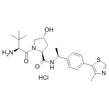 (2S,4R)-1-[(2S)-2-氨基-3,3-二甲基丁酰]-4-羟基-N-[(1S)-1-[4-(4-甲基-1,3-噻唑-5-基)苯基]乙基]吡咯烷-2-甲酰胺盐酸