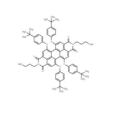 1,6,7,12-四(4-叔丁基苯氧基)-N,N'-二(2,6-二正丁基)苯基-3,4,9,10-苝四羧酸亚胺