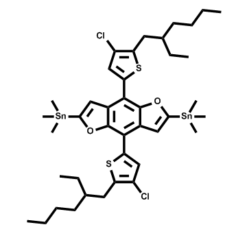 （4,8-双（4-氯-5-（2-乙基己基）噻吩-2-基）苯并[1,2-b:4,5-b']二呋喃-2,6-二基）双（三甲基锡烷）