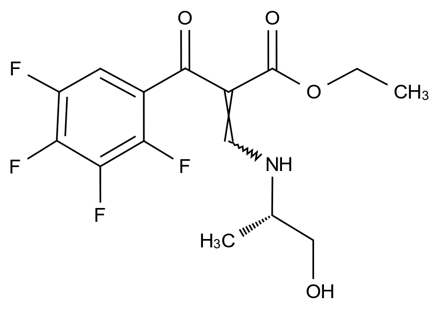 CATO_（S）-3-（（1-羟基丙-2-基）氨基）-2-（2,3,4,5-四氟苯甲酰基）丙烯酸乙酯_110548-02-2_97%