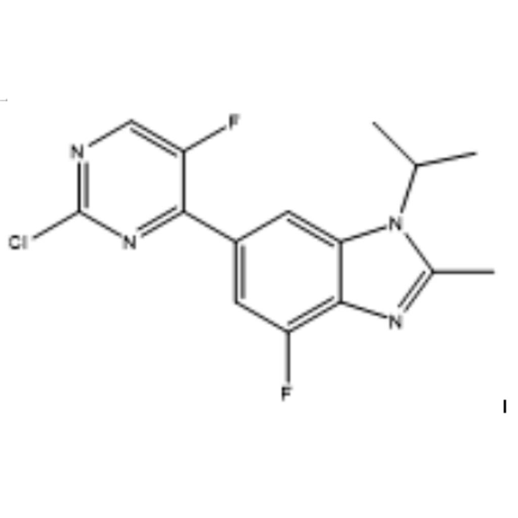 6-(2-氯-5-氟-4-嘧啶基)-4-氟-1-异丙基-2-甲基-1H-苯并咪唑
