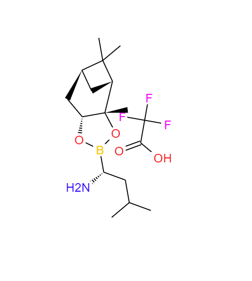 (aR,3aS,4S,6S,7aR)-六氢-3a,8,8-三甲基-alpha-(2-甲基丙基)-4,6-甲桥-1,3,2-苯并二氧硼烷-2-甲胺 2,2,2-三氟乙酸盐