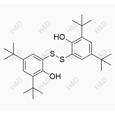 6,6'-disulfanediylbis(2,4-di-tert-butylphenol)	普罗布考杂质26