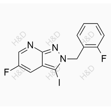 5-fluoro-2-(2-fluorobenzyl)-3-iodo-2H-pyrazolo[3,4-b]pyridine	维立西呱杂质30