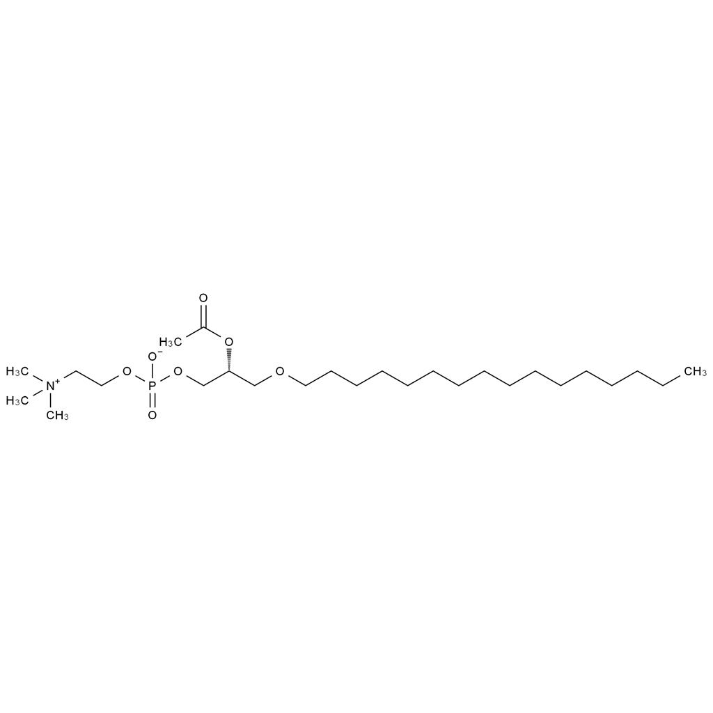 CATO_1-O-Hexadecyl-2-O-乙酰-sn-glycero-3-phosphocholine_74389-68-7_97%