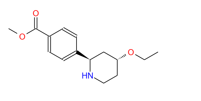 4-[反式-4-乙氧基-2-哌啶基]苯甲酸甲酯（伊普可泮中间体）