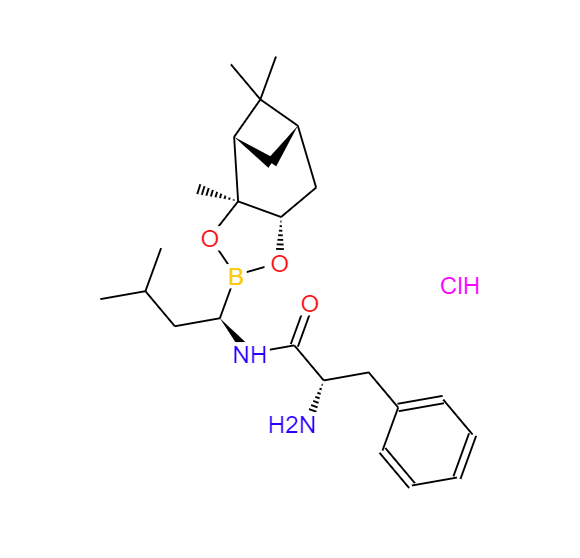 (alphaS)-alpha-氨基-N-[(1R)-1-[(3aS,4S,6S,7aR)-六氢-3a,5,5-三甲基-4,6-甲桥-1,3,2-苯并二氧硼烷-2-基]-3-甲基丁基]苯丙酰胺盐酸盐