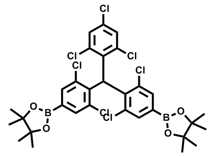 2,2'-(((2,4,6-trichlorophenyl)methylene)bis(3,5-dichloro-4,1-phenylene))bis(4,4,5,5-tetramethyl-1,3,2-dioxaborolane)