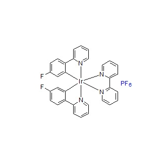 1580547-45-0 (2,2'-联吡啶)双[2-(4-氟苯基)吡啶]铱(III) 六氟磷酸盐 (2,2'-Bipyridyl)bis[2-(4-fluorophenyl)pyridine]iridium(III) hexafluorophosphate