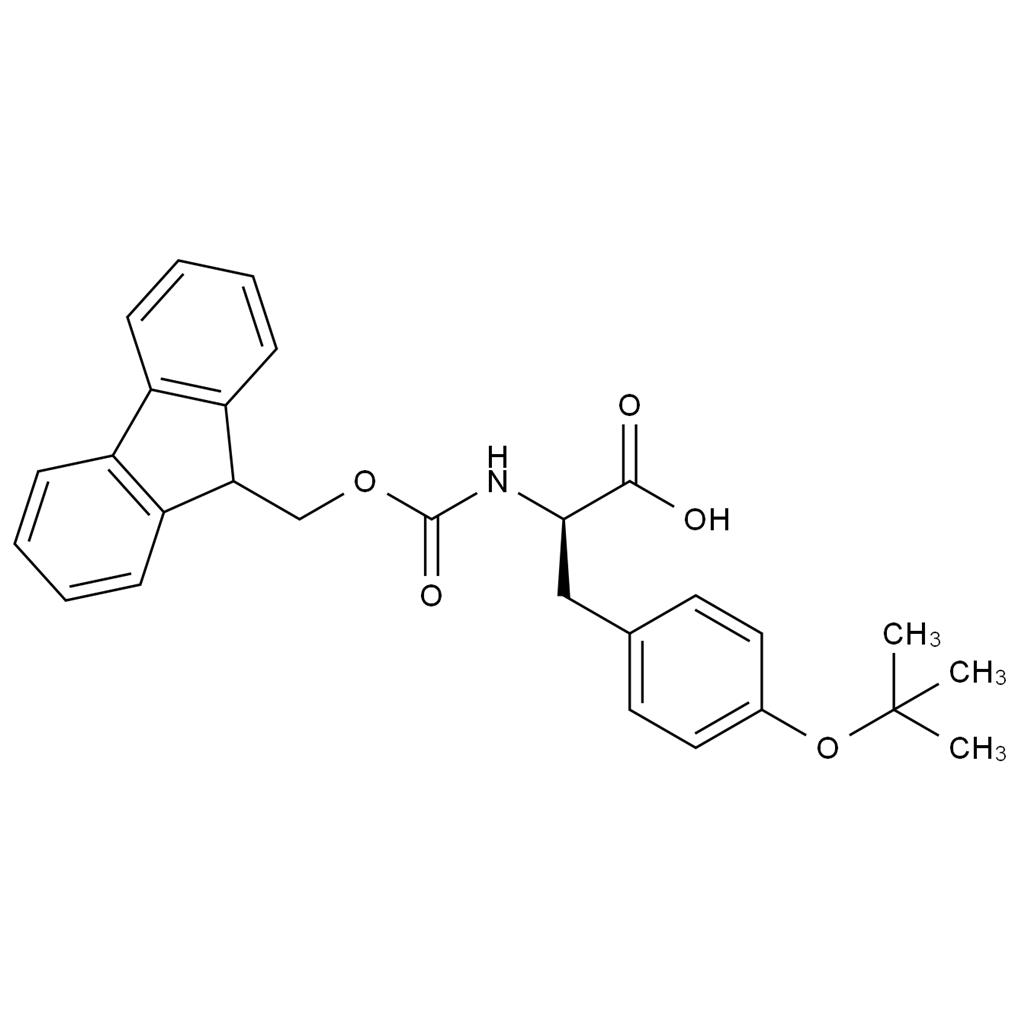 CATO_Nα-[(9H-芴-9-基甲氧基)羰基]-O-叔丁基-D-酪氨酸_118488-18-9_97%