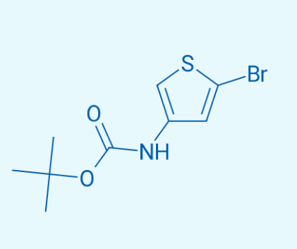 2-溴-4-(N-叔丁氧羰基胺基)噻吩  494833-75-9