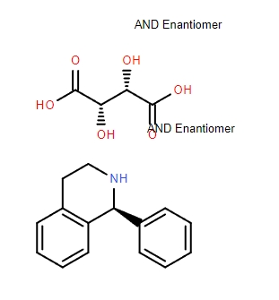 (S)-1,2,3,4-四氢-1-苯基异喹啉 D-(-)-酒石酸盐