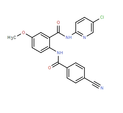 N-(5-氯-2-吡啶基)-2-[(4-氰基苯甲酰基)氨基]-5-甲氧基苯甲酰胺