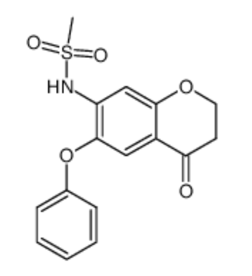 N-(3,4-二氢-4-氧代-6-苯氧基- 2H-1-苯并吡喃 -7-基) -甲磺酰胺