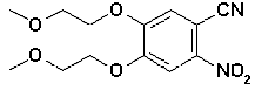 2-硝基-4,5-二-（2-甲氧基乙氧基）苯甲腈