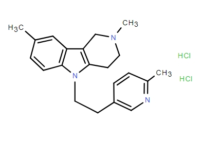 2,3,4,5-四氢-2,8-二甲基-5-[2-(6-甲基-3-吡啶基)乙基]-1H-吡啶并[4,3-B]吲哚二盐酸盐 97657-92-6