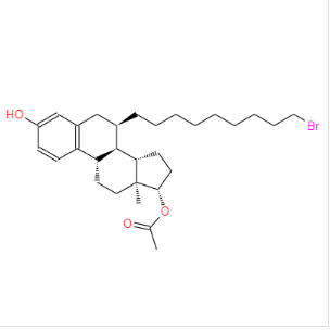 (7a,17b)- 7-(9-溴壬基)雌甾-1,3,5(10)-三烯-3,17-二醇 17-醋酸酯