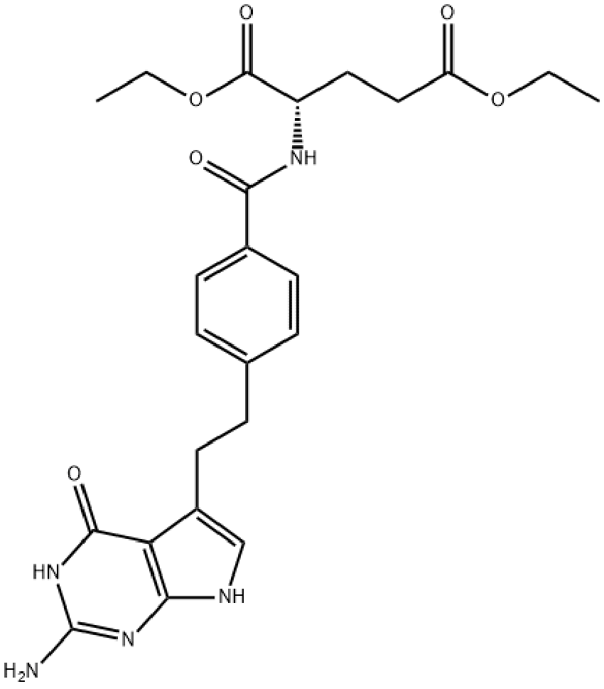 N-(4-(2-(2-氨基-4-氧代-4,7-二氢-3H-吡咯并[2,3-D]嘧啶-5-基)乙基)苯甲酰基)-L-谷氨酸二乙酯 146943-43-3