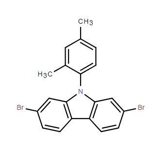 2,7-二溴-9-(2,4-二甲基苯基)-9H-咔唑