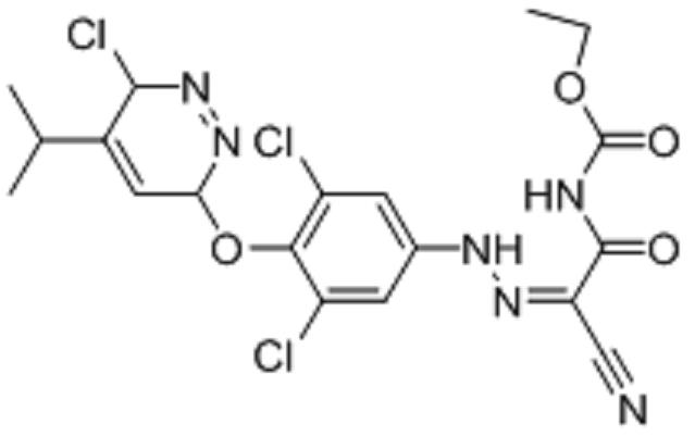 乙基(Z)-(2-氰基 -2-(2-(3,5-二氯 -4-(6-氯 -5-异丙基 -3,6-二氢哒嗪 -3-氧基)苯基)亚肼)乙酰氨基甲酸酯