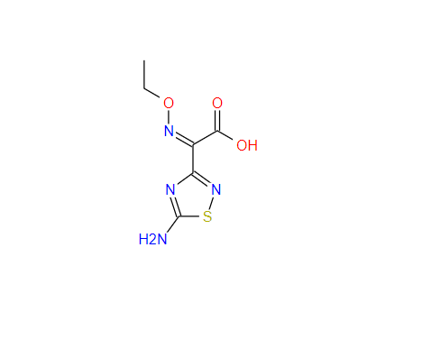 (Z)-5-氨基-alpha-(乙氧亚氨基)-1,2,4-噻二唑-3-乙酸（头孢洛林7位侧链）