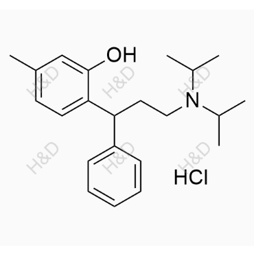2-(3-(diisopropylamino)-1-phenylpropyl)-5-methylphenol hydrochloride	托特罗定杂质1(盐酸盐)