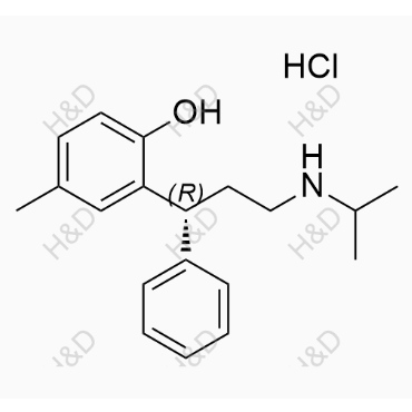 (R)-2-(3-(isopropylamino)-1-phenylpropyl)-4-methylphenol hydrochloride	托特罗定EP杂质E(盐酸盐)